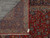 Back of the 10x13 Kashan rug showing fine knot density, tag F-6834 and hand-woven structure