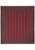 8' x 9'2" Bokhara rug shown flat, rows of ivory and teal guls on red