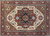 8'10" x 11'9" Serapi rug laid flat, showing 9x12 scale for living or dining room