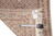 2'7" x 13'8" noted on the genuine hand woven Oriental rug tag beside a tape measure