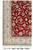 6'4" x 9'10" hand-knotted wool rug corner showing ivory border framing the red floral field