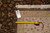 Reverse corner with genuine hand-woven Oriental rug tag, tape measure and cotton fringe detail