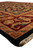 9x12 Jaipur rug corner showing burgundy border, camel gold meander and black outer edge