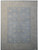 9x12 light blue Ziegler Chobi rug shown flat with ivory floral border and blossom field