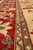 Guard stripe detail with blush ground, gold vine scroll and small ivory clover motifs