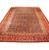 9'3" x 13'6" Persian Mahal rug on floor, plum lattice field framed by red borders