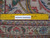 10x13 Tabriz rug back with ruler showing even hand-knotted rows on cotton foundation