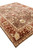 9'2" x 11'10" Jaipur rug viewed on the diagonal, rust border framing soft brown field