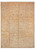 Full view of 9' x 12'2" Ziegler Chobi rug with taupe field and all-over floral vines