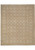 Full overhead view of 8'1" x 9'5" Ziegler Chobi rug with beige all-over rosette lattice