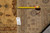 Tape measure and inventory tag PIX 26280 on the rug back confirming hand-knotted construction