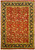 9'3 x 13'1 Jaipur rug with deep red floral field and black floral border