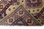 Back of the Pakistani Kazak runner with fringe, showing tight hand-knotted wool weave