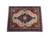 8' x 10'2" Serapi Oriental rug laid flat on white backdrop showing full symmetrical medallion design