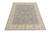 8'2 x 9'8 hand-knotted wool rug showing all-over palmette field and ivory sage border