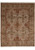8' x 10' Jaipur Oriental rug with ivory field, olive green and rust all-over floral design