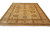 8'4" x 11'4" Indian Oushak rug corner to corner with ivory fringe and layered borders