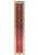 Full length view of burned red Ziegler runner with ivory border and all-over floral vine