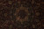 Detail of the medallion centre, ivory cloudband scrolls around a small burgundy rosette