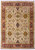 Full overhead view of the gold field with vine ovals inside a deep burgundy floral border
