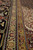 Border detail showing black main band, blossom guard stripes and ivory spandrel beside it