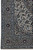 Corner detail showing the spandrel, palmette border and ivory selvedge with blue outlined flowerheads
