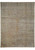 Full overhead view of 8'10" x 11'7" gray mauve Zigler rug with ivory floral border