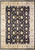 9 x 12 Zigler rug with black field, ivory main border and all-over palmette design