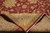 Folded corner revealing tight hand-knotted back, cotton foundation and the rug's natural wool pile density
