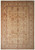 Golden beige Ziegler Chobi rug with faded rust floral motifs and wide ivory floral border