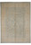 Full overhead view of sage green Ziegler rug with ivory border and all-over floral lattice