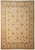 Beige Chobi Ziegler rug with all over floral vine pattern and wide ivory floral border