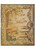 Full view of 5' x 6'2" French tapestry rug showing courtly figures beneath flowering fruit garlands
