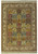 4x6 Chinese silk rug shown flat with 40 garden panels and ivory floral bird border