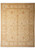Ivory Chobi Ziegler rug with all-over floral field and soft gold triple border