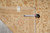Back of 8 x 10 Pakistani Chobi rug with inventory tag 20345 and tape measure