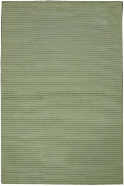 4 x 6 Area Rug Ivory Modern Handmade Plush Viscose Artificial Silk