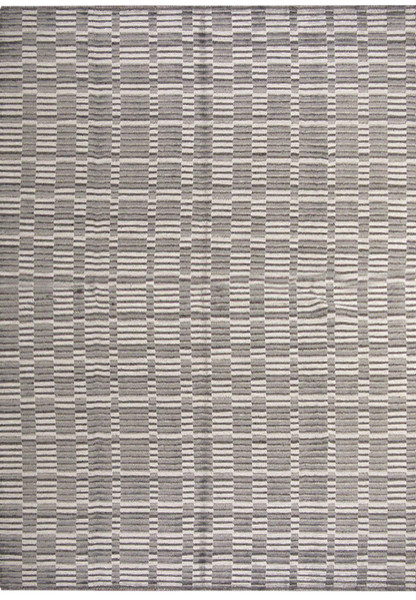 8 x 10 Silver Gray Handmade Modern Rug Organic Wool & Silk feeling