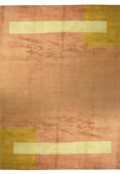 10 x 14 Soft and Shiny Wool Modern Handmade Rug