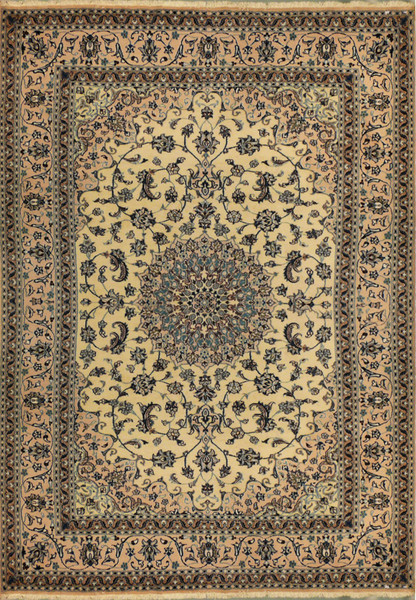 8'2" x 11'5" Persian Nain Rug very rare color combination