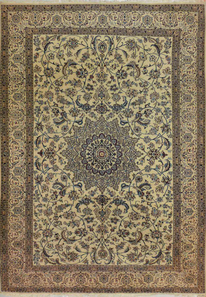 6'6 x 9'6 Persian Nain 9 LAA Star Medallion Rug