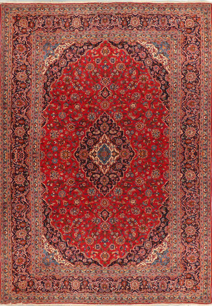 10 x 13'8" Persian Kashan Rug