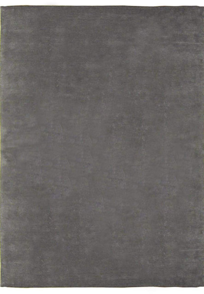 8 x 10 Modern Charcoal Colored Wool and Silk Rug