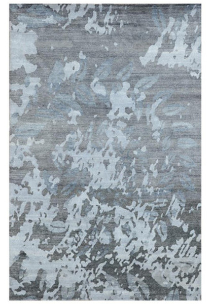 9 x 12 Handmade Silky Modern Abstract Rug