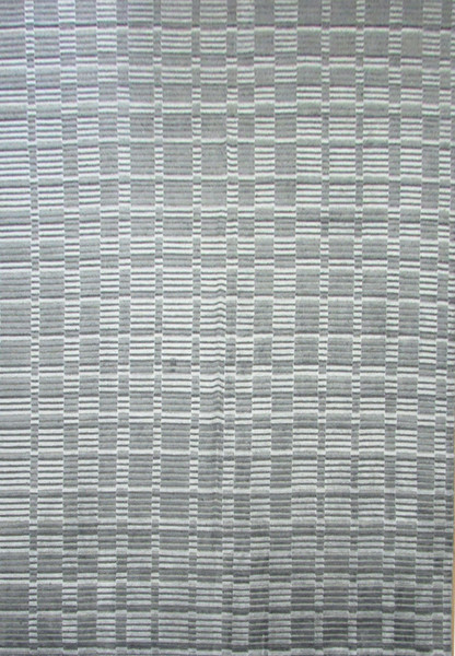 9 x 11 Modern all natural handmade Rug. Feels like silk. Gray Variations