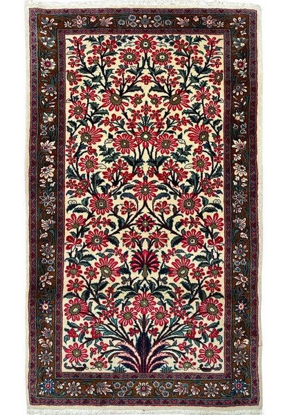 2'5" x 4'3" Botanical Persian Sarough Rug 1