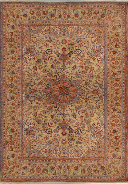 9'6" x 13 Persian Kashan Rug
