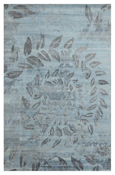 9' x 12' Area Rug  Nepali Look Gray Modern Handmade
