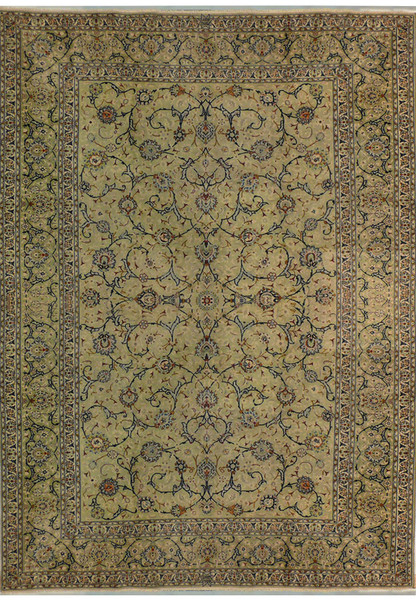 8'8" x 12'1" Persian Kashan Rug