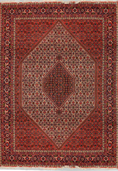 7 x 10 Persian Bijar Rug Mahi/Fish Design